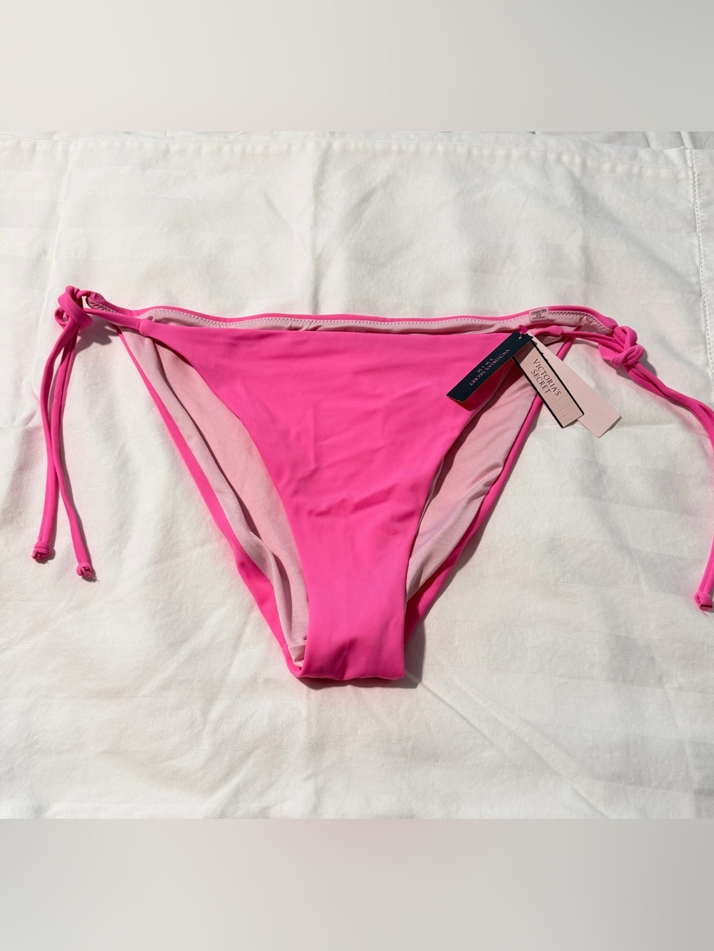 Victoria's Secret Neon Pink Tie-Side Bikini Bottom XL